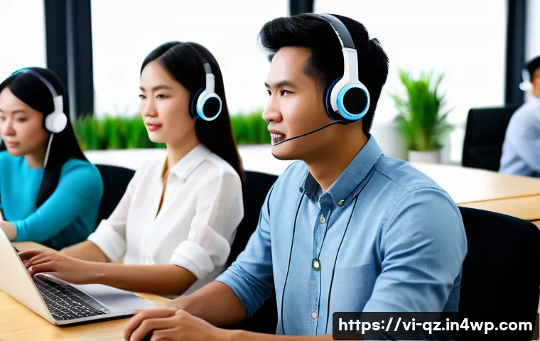 인지능력 증강 기술 관련 주요 기업 분석 - A modern Vietnamese office scene featuring young professionals using advanced Brain-Computer Interfa...